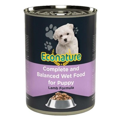 Econature Kuzu Etli Yavru Köpek Yaş Maması 400 gr