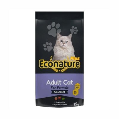 Econature Plus Balıklı Yetişkin Kedi Maması 13,5 kg + 1,5 kg