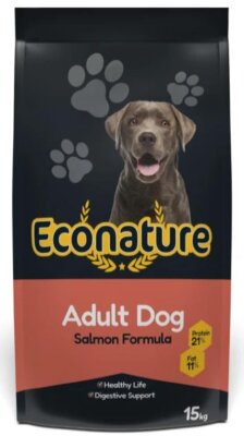 Econature Plus Somonlu Tüm Irk Yetişkin Köpek Maması (15 kg)