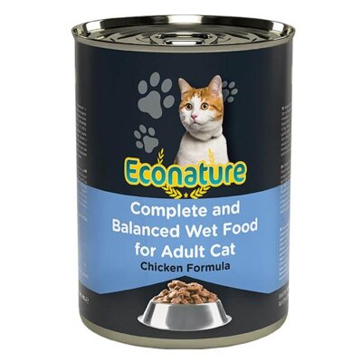 Econature Tahılsız Soslu Tavuk Etli Kedi Konservesi 400 gr