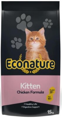 Econature Plus Tavuklu Yavru Kedi Kuru Maması 13,5+1,5 kg