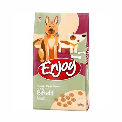 Enjoy Biftekli Yetişkin Köpek Kuru Maması 15 kg