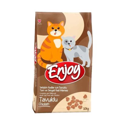 Enjoy Tavuklu Yetişkin Kedi Maması 10 kg