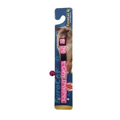 Ayarlanabilir Çıngıraklı Kedi Boyun Tasması (Pembe)