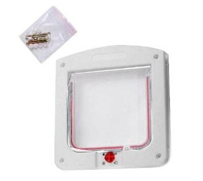 EuroCat 4 Yollu Mıknatıslı Kilitli Kedi Kapısı 22x20x3 cm