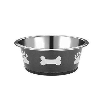 EuroDog Kaymaz Çelik Köpek Mama ve Su Kabı 300 ml