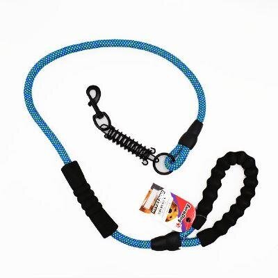 EuroDog Reflektörlü Köpek Gezdirme Kayışı 14 mm 120 cm (Mavi)