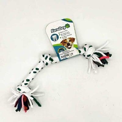 EuroDog Üç Düğümlü Pamuk Diş Kaşıma İpi Köpek Oyuncağı 15 cm