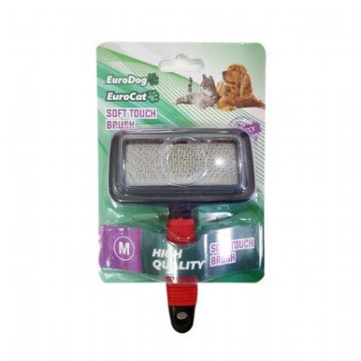 Euro Dog & Cat Boncuk Uçlu Kedi-Köpek Tüy Fırçası Small