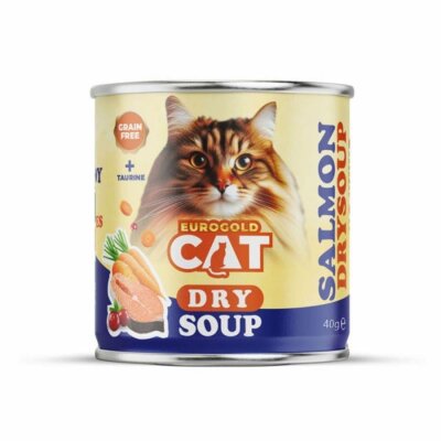 EuroGold Suda Hazırlanan Somonlu Kedi Çorbası, Komple 40 gr