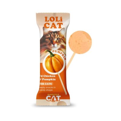EuroGold LoliCat Tavuklu ve Balkabaklı Lolipop Kedi Ödülü