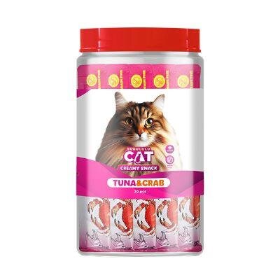 EuroGold Cat Ton Balığı Yengeçli Sıvı Kedi Ödülü 30 x 15 gr