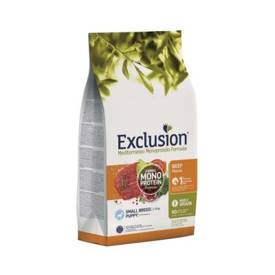 Exclusion Sığır Narlı Düşük Tahıllı Küçük Irk Yavru Köpek Maması 2 kg