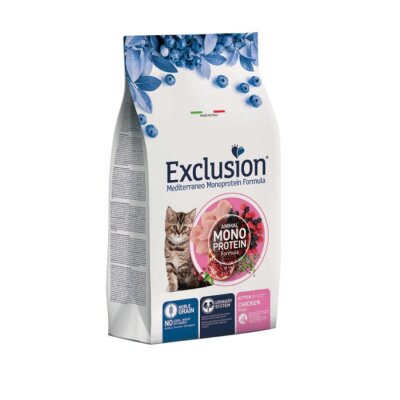 Exclusion Monoprotein Tavuklu Düşük Tahıllı Yavru Kedi Maması 1,5 kg