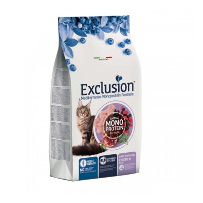 Exclusion Monoprotein Tavuklu İri Irk Kısır Kedi Maması 1,5 kg