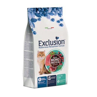 Exclusion Monoprotein Ton Balıklı Kısır Kedi Maması 12 kg