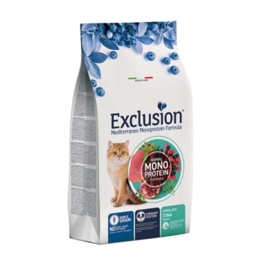 Exclusion Monoprotein Ton Balıklı Kısırlaştırılmış Kedi Maması 1,5 kg