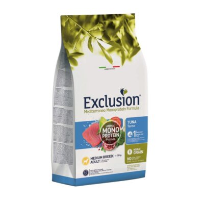 Exclusion Monoprotein Ton Balıklı Orta Irk Köpek Maması 12 kg