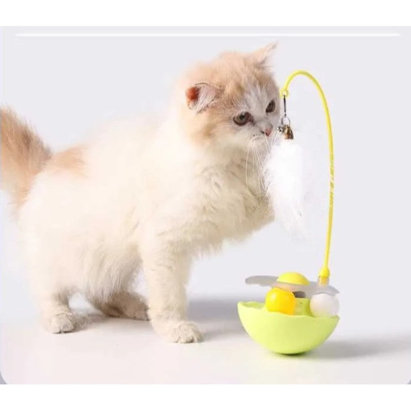 Kedi Otu Hazneli Zilli Hacıyatmaz Kedi Oyuncağı