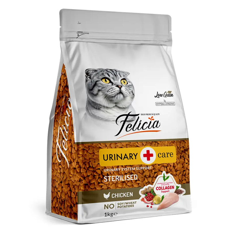 Felicia Kolajenli Tavuklu Hipoalerjenik Kısır Kedi Maması 1 kg