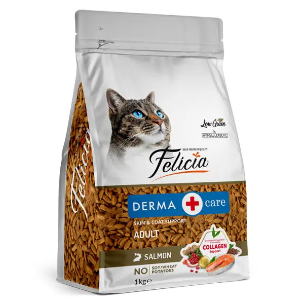 Felicia Kolajenli Somonlu Az Tahıllı Hipoalerjenik Kedi Maması 1 kg