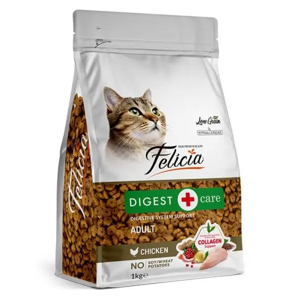 Felicia Tavuklu Düşük Tahıllı Hipoalerjenik Yetişkin Kedi Maması 1 kg