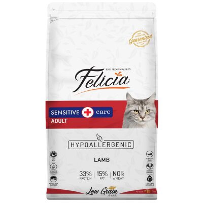 Hassas Bünye için Kuzu Etli Hipoalerjenik 12 kg Kedi Maması
