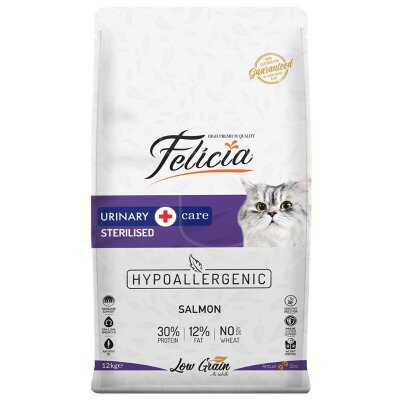 Kısırlaştırılmış için Somonlu Light 12 kg Kedi Maması