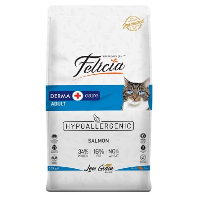 Hassas Bünye için Somonlu Hipoalerjenik 12 kg Kedi Maması