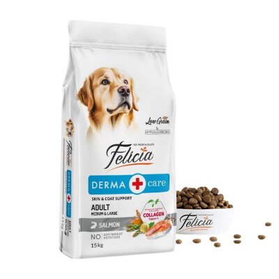Felicia Hipoalerjenik Somonlu Yetişkin Köpek Maması 15 kg