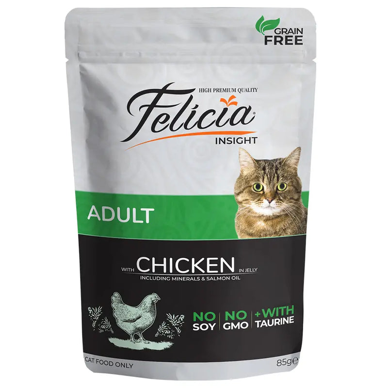 Felicia Tavuklu Tahılsız Yetişkin Kedi Konservesi 85 gr