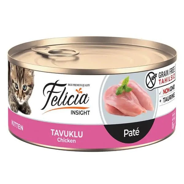 Felicia Tavuklu Kıyılmış Tahılsız Yavru Kedi Konservesi 85 gr