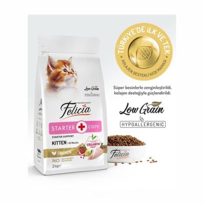 Yavru ve Anne için Tavuklu Düşük Tahıllı 2 kg Kedi Maması
