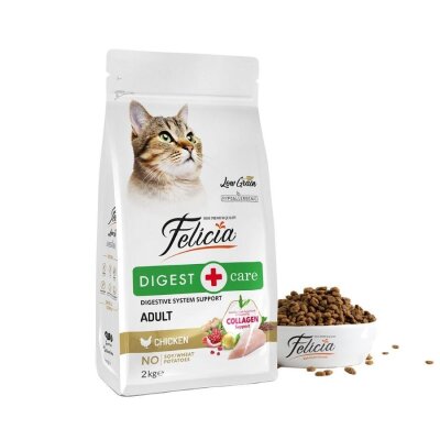 Felicia Tavuklu Az Tahıllı Hipoalerjenik Yetişkin Kedi Maması 2 kg