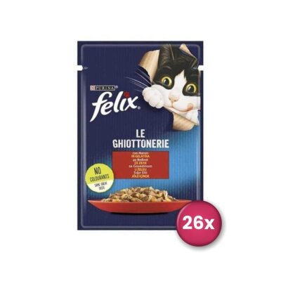 Jöle İçinde Sığır Etli Yetişkin Kedi Konservesi, 85 gr x 26