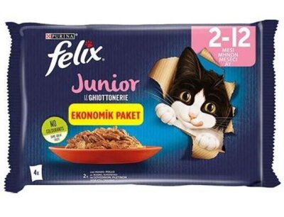 Felix Junior Tavuklu Jöleli Yavru Kedi Konservesi 4x85 gr