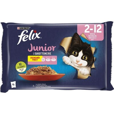 Felix Junior Tavuklu ve Sığır Etli Yavru Kedi Konservesi 85 gr