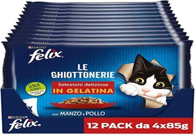 Felix Sığır ve Tavuk Etli Yetişkin Kedi Konservesi 85 gr
