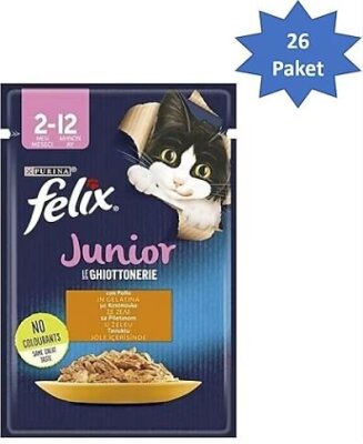 Felix Tavuk Etli Yavru Kedi Konservesi 85 gr x 26 Adet