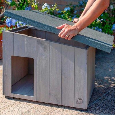 Ferplast Argo 60 Dış Mekan Ahşap Köpek Kulübesi