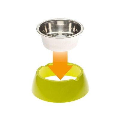 Ferplast Jolie Kaymaz Mama ve Su Kabı Yeşil 500 ml S