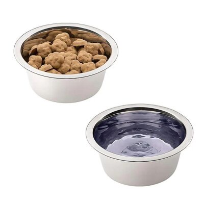 Ferplast Orion 56 Kaymaz Paslanmaz Çelik Mama ve Su Kabı 1800 ml
