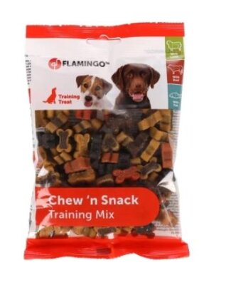 Flamingo Chew'n Kemik Şeklinde Karışık Köpek Ödülü 150 gr