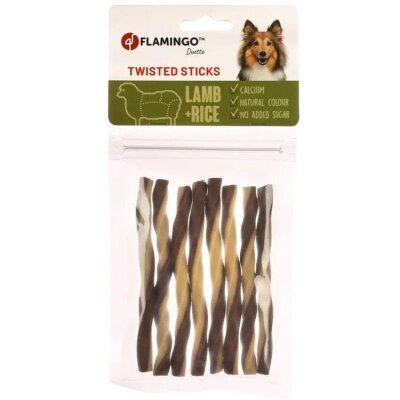Flamingo Duetto Twist Kuzulu Dental Çiğneme Çubuğu 85 gr 8'li