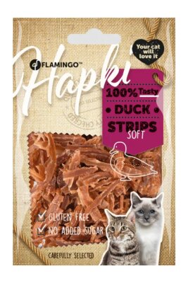 Flamingo Hapki Ördek Etli Glutensiz Şerit Kedi Ödülü 50 gr