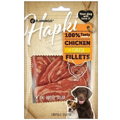 Flamingo Hapki Tavuk ve Peynirli Fileto Köpek Ödülü 85 gr