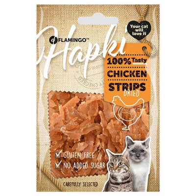 Flamingo Hapki Glütensiz %92,8 Tavuklu Şerit Kedi Ödülü 50 gr