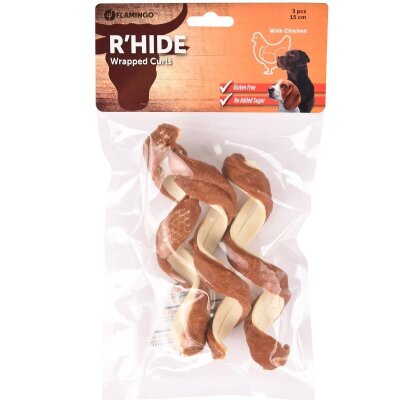 Flamingo Rhide Ördekli Tavuklu Glutensiz Çiğneme Ödülü 15 cm