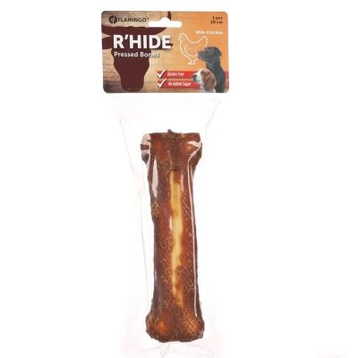 Flamingo Rhide Tavuk Sargılı Kurutulmuş Çiğneme Kemiği 20 cm 210 gr