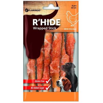 Flamingo Rhide Tavuklu Glutensiz Burgu Çiğneme Ödülü 12 cm 6'lı 70 gr